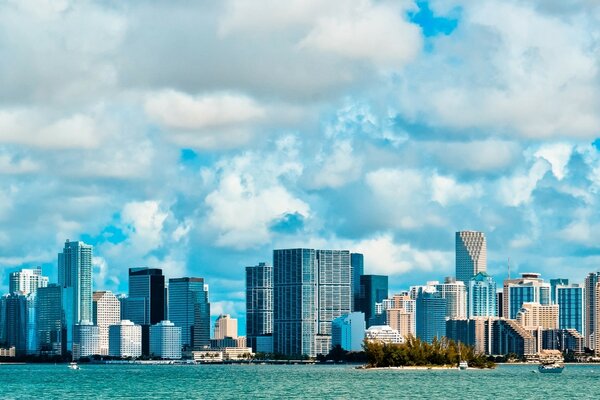 Die Stadt Miami und ihre Wolkenkratzer