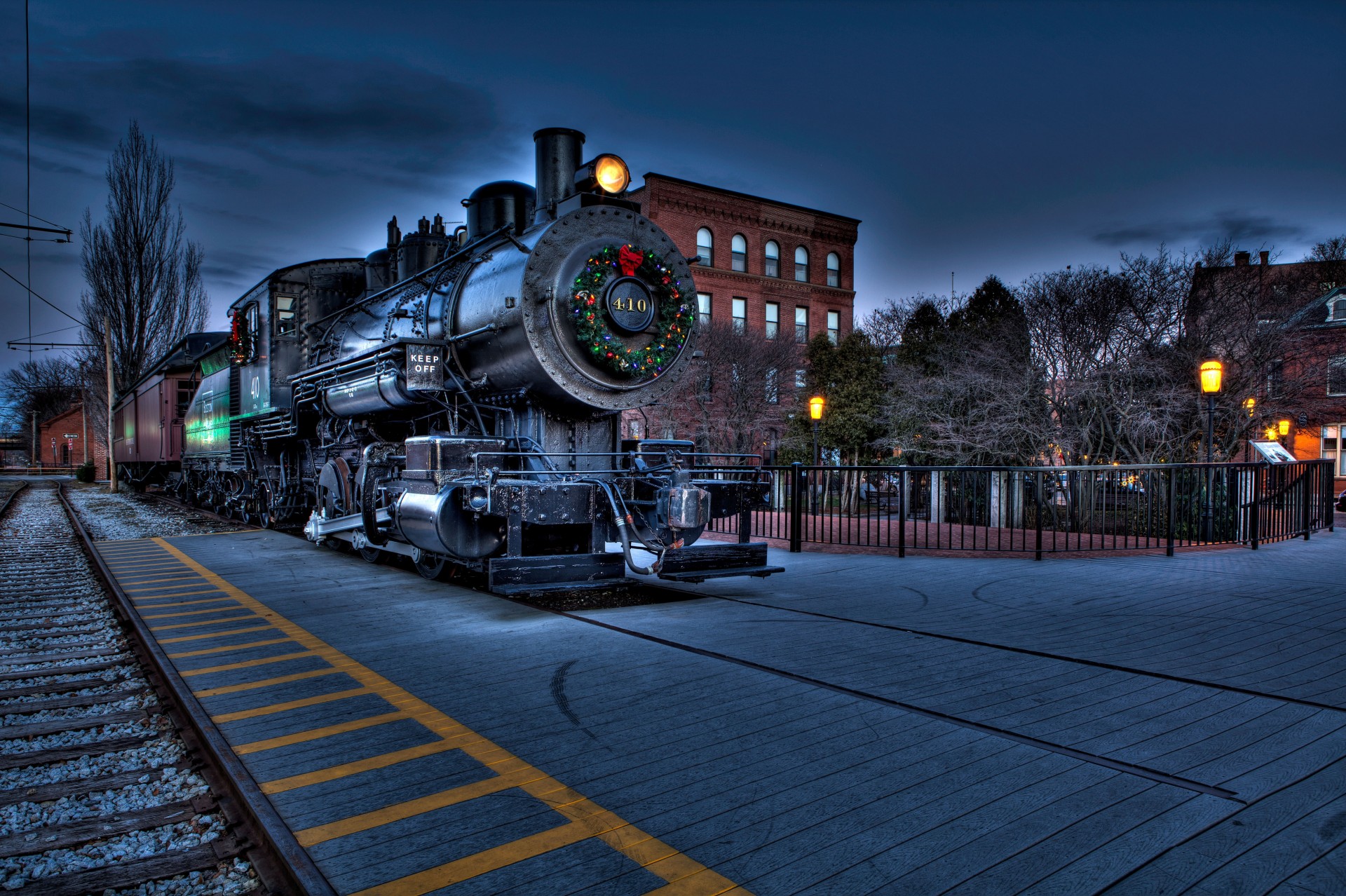 ferrocarril locomotora boston ciudad