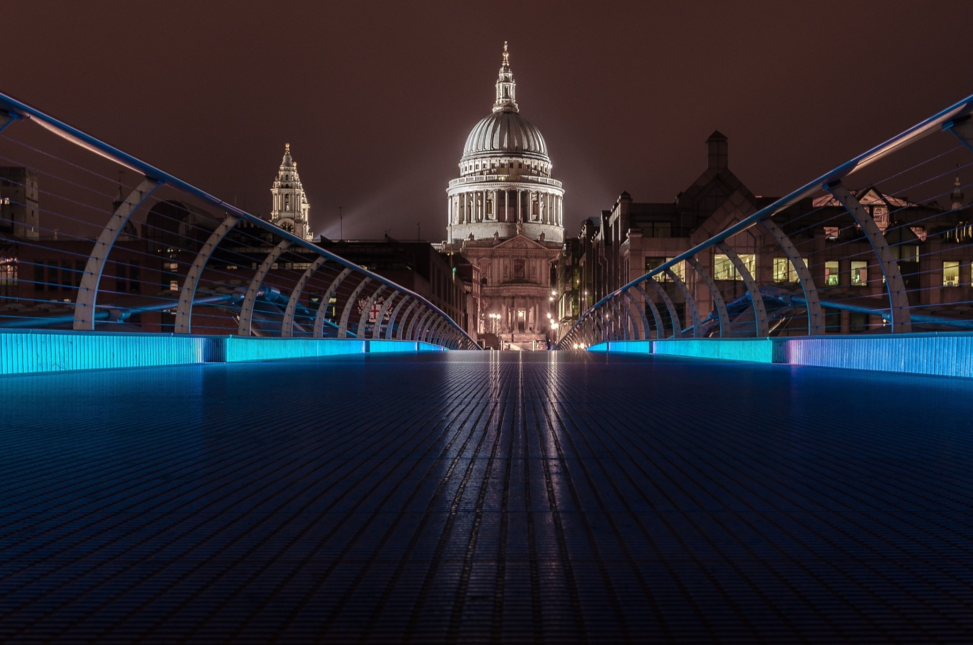 londres pont nuit ville