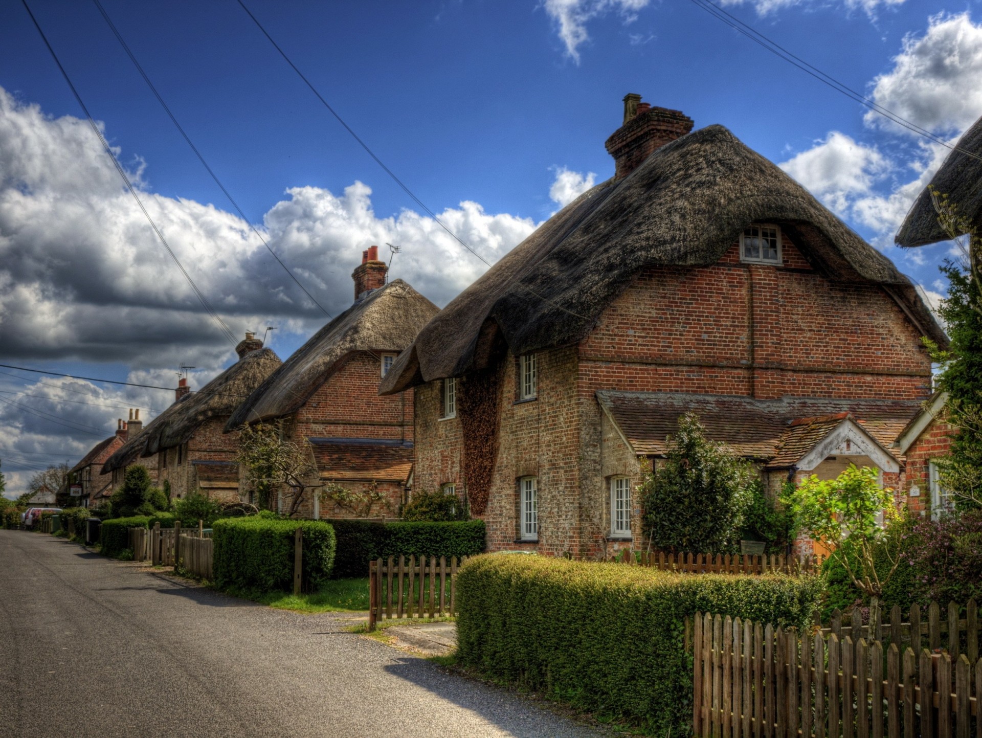 hampshire strada città inghilterra recinzione winchester casa