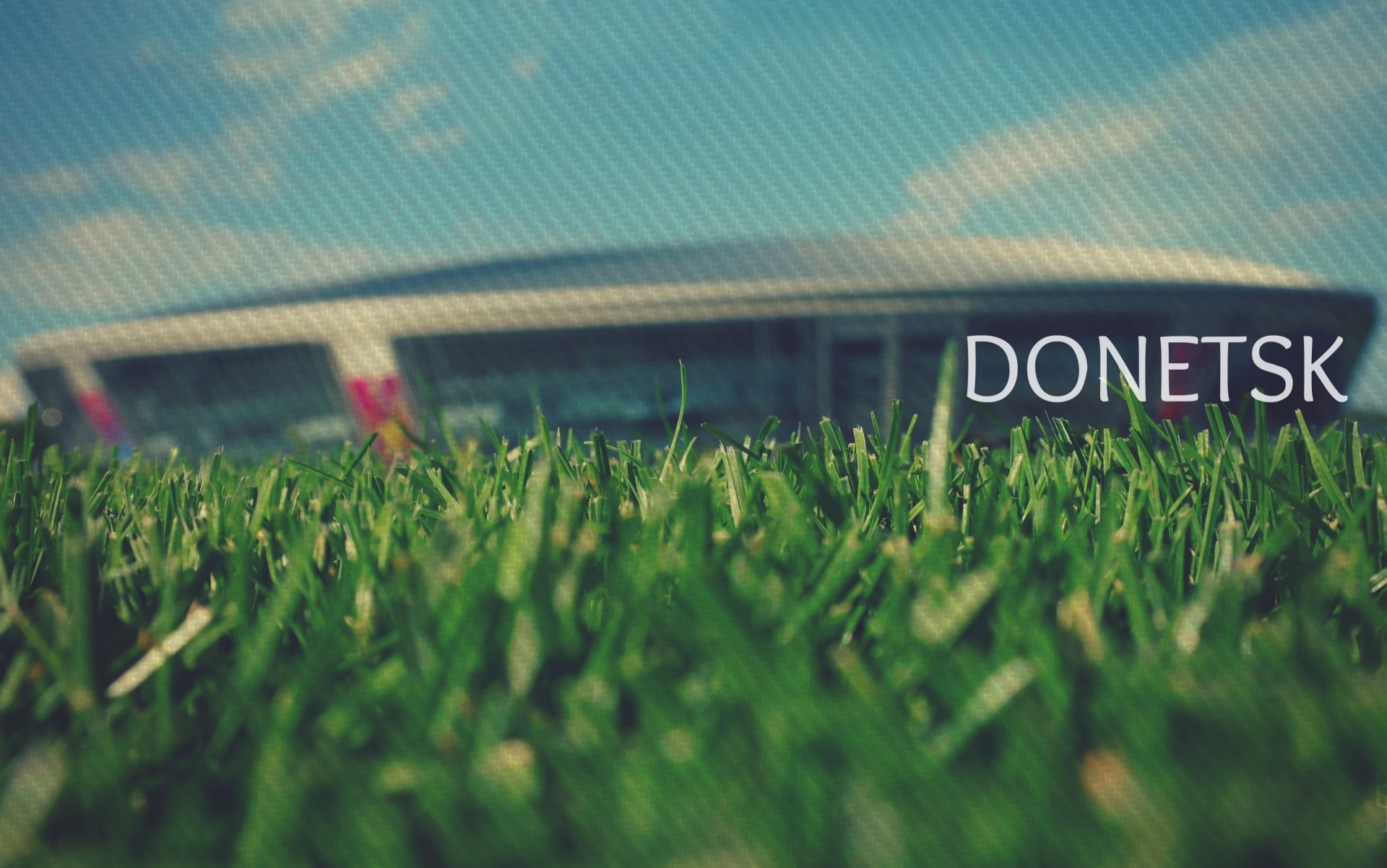 stadio erba donbass arena giorno macro donetsk