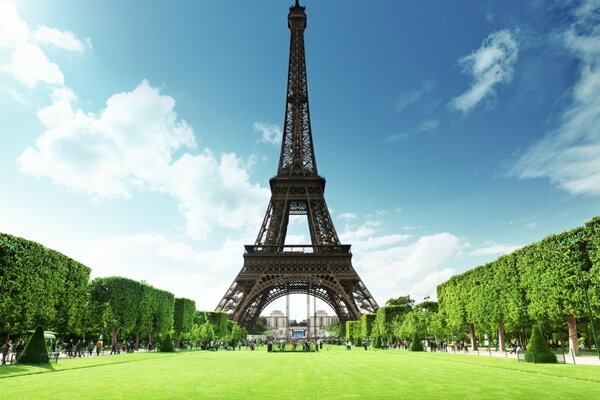 Panorama della Torre Eiffel la tour eiffel