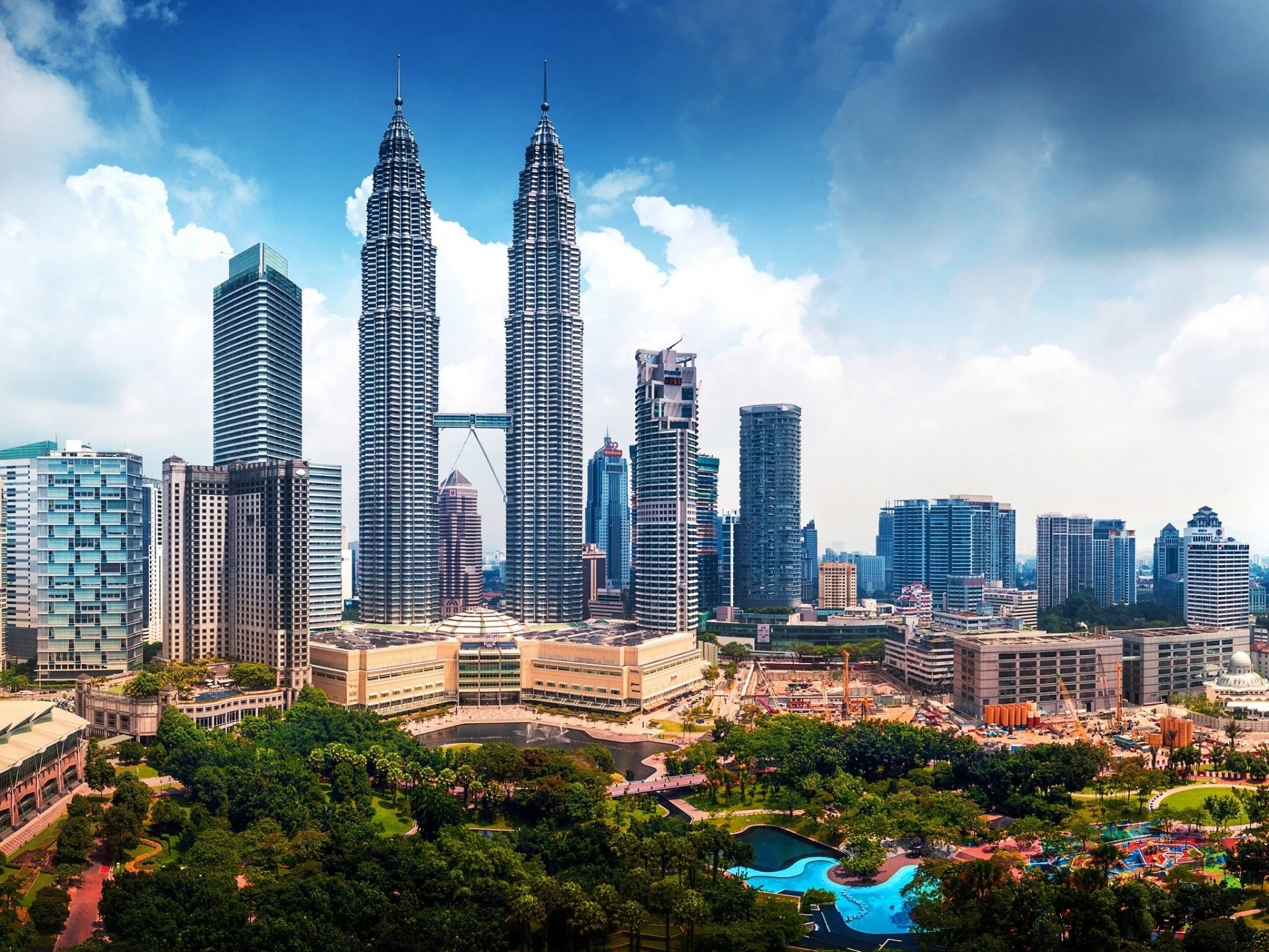 malaysia wolkenkratzer panorama gebäude kuala lumpur