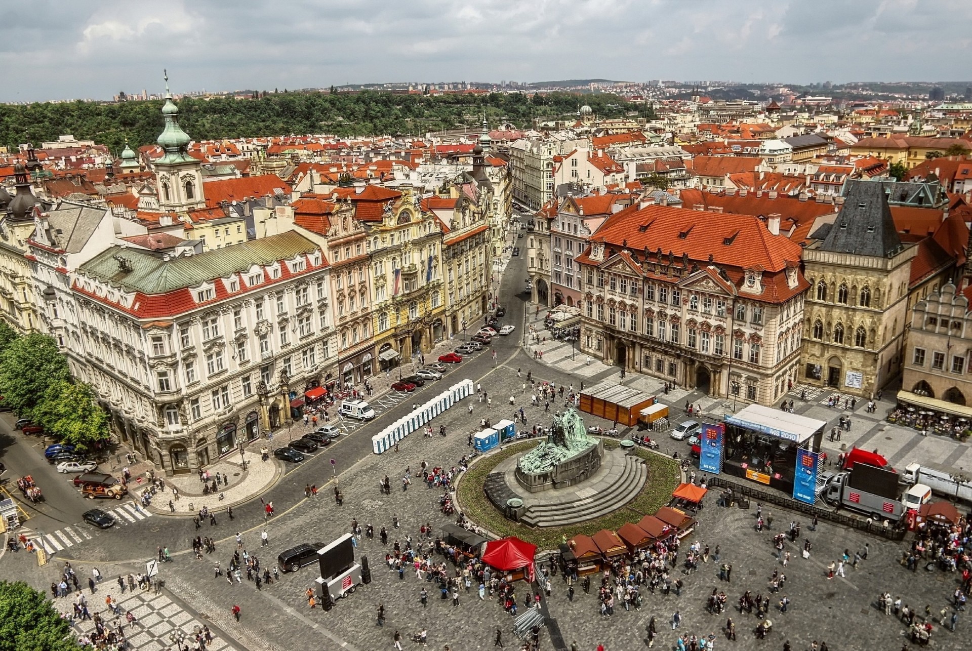 edificio plaza de la ciudad vieja praga ciudad casas