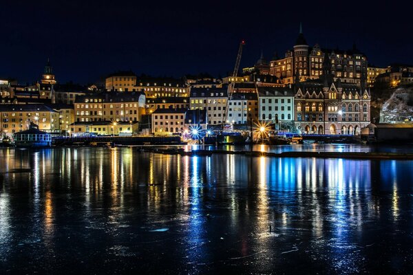 Landscape night in Stockholm