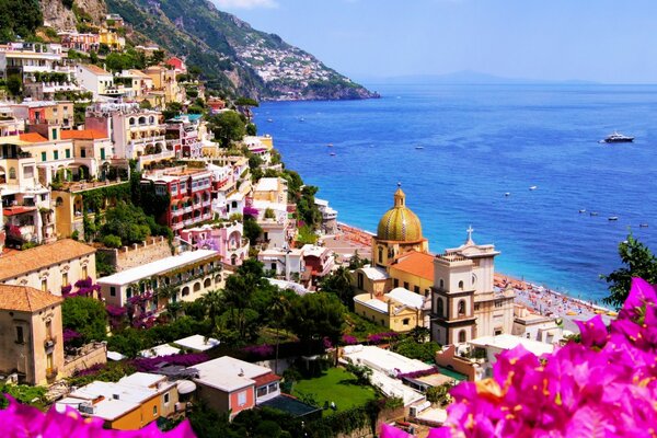 Bright Italy with colorful paints