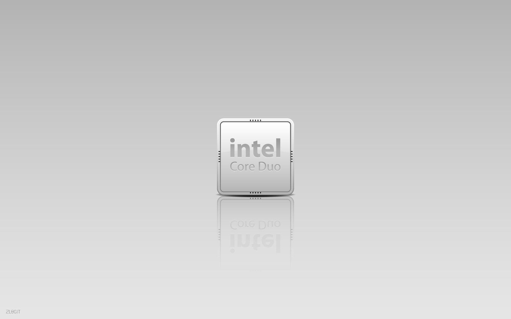 grey square processor minimalism intel firm emblems logos mediocrity grey background reflection icon gradient light background macro techno black and white