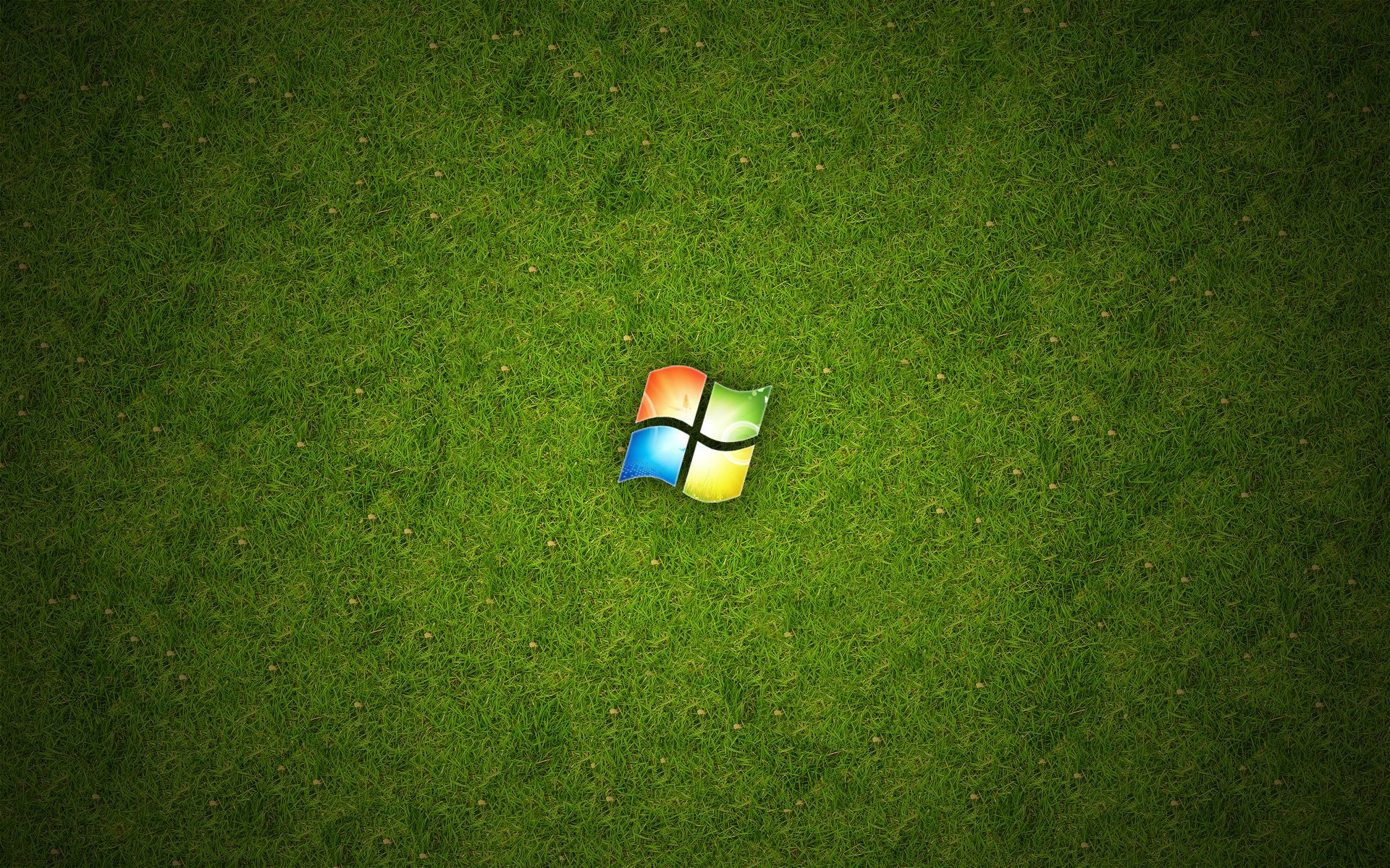 herbe verte microsoft windows emblèmes logos