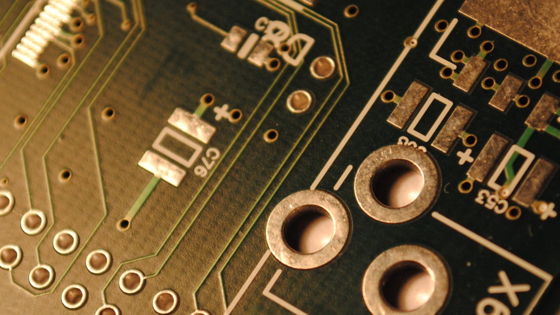 fee magnetic track holes electronics pcb