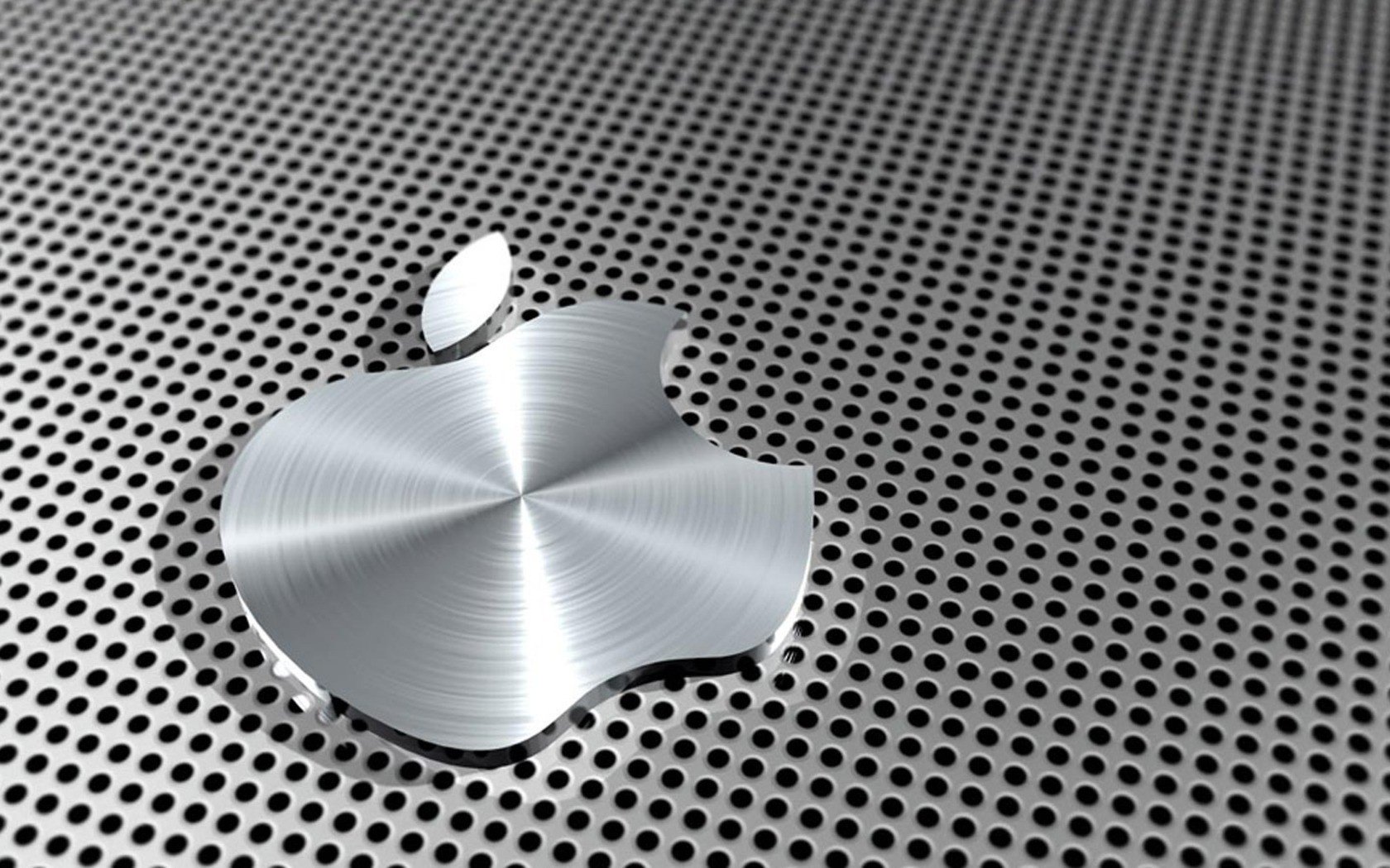 glanz aluminiumnetz bullseye apple embleme logos schwarzweiß