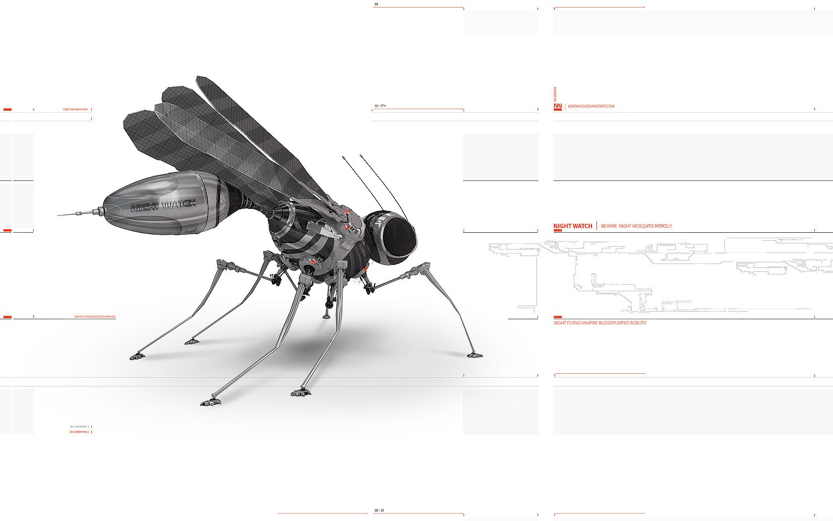 robot mosquito white graphics android