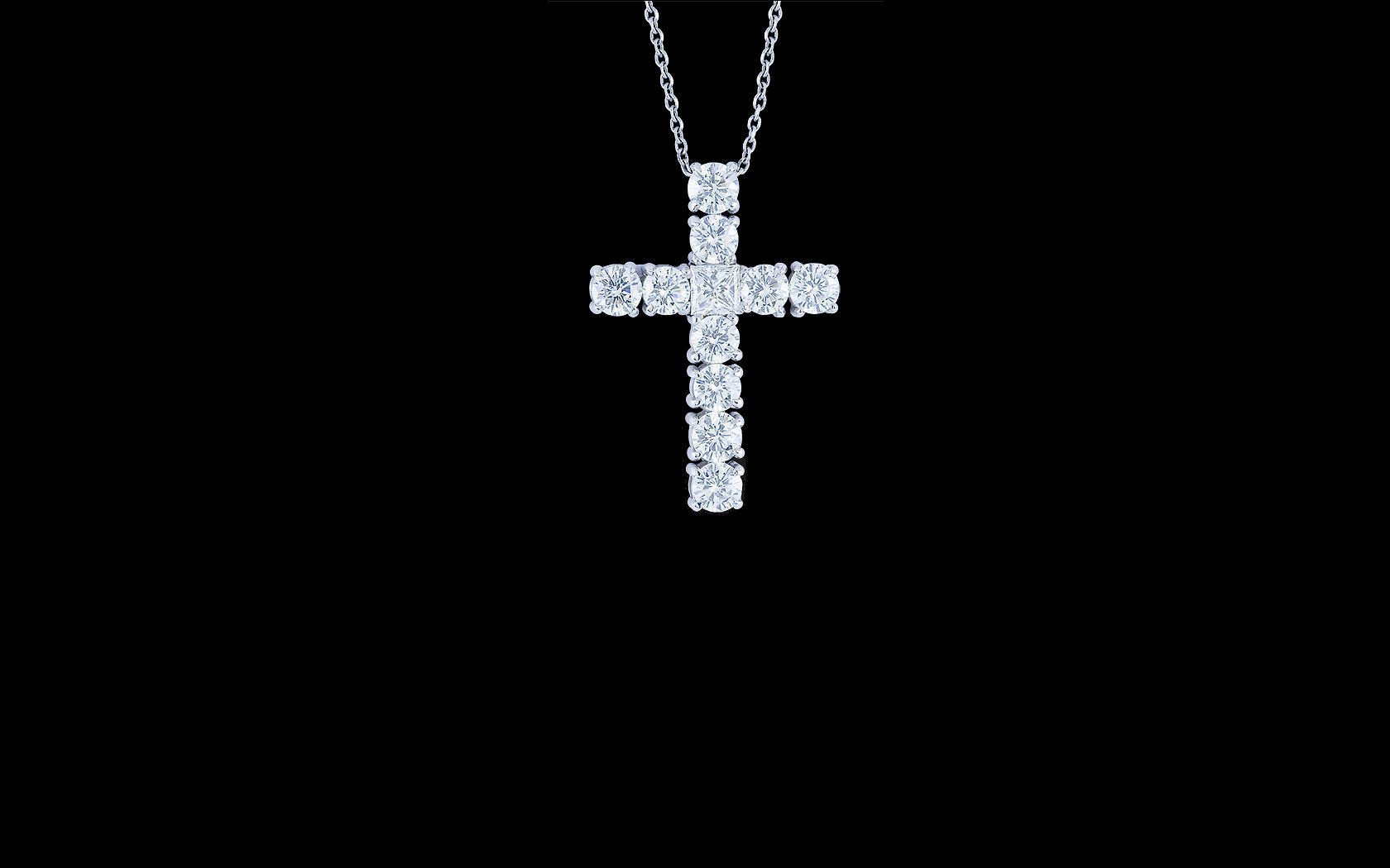 cross gems chain religion black background dove easy contrast white style the dark background the inscription question