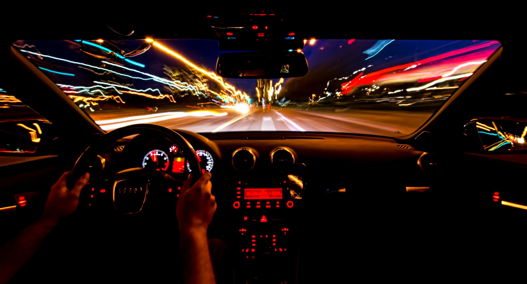 audi a3 8p interior movimiento exposición noche luz