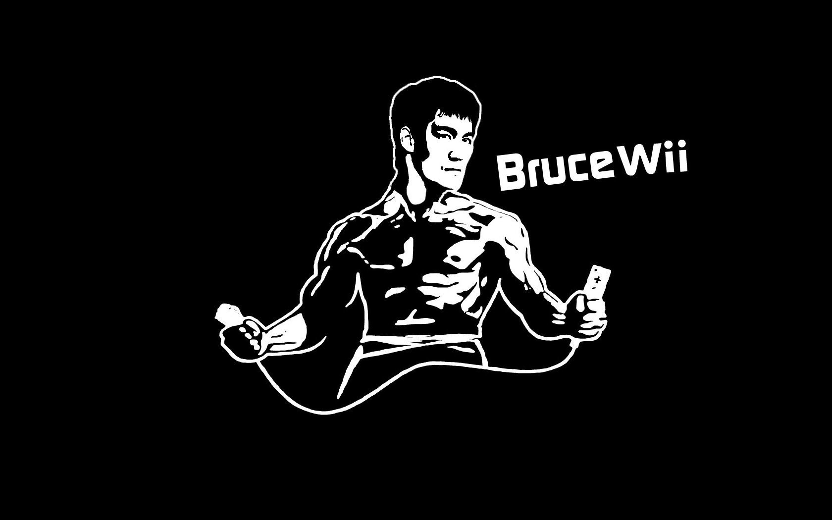 minimalizm bruce lee wojownik czarno biały mężczyźni prostota styl czarne tło