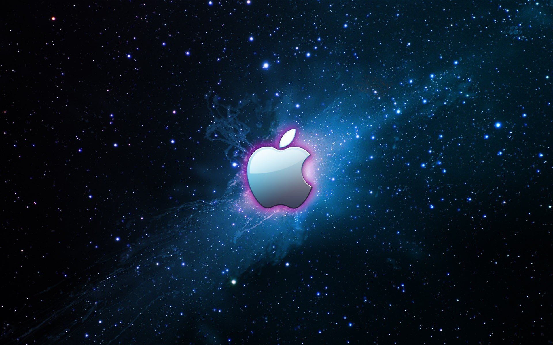 spazio cielo stellato logo apple apple emblemi loghi