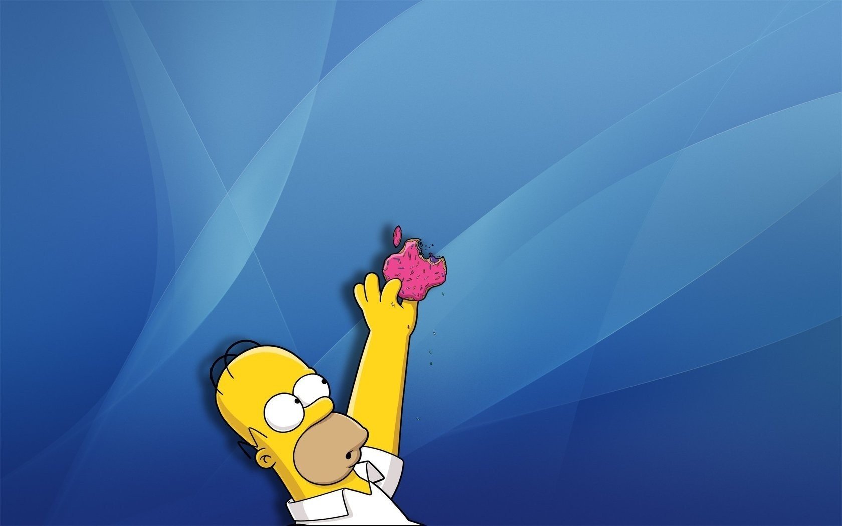 homer apple simpsonowie