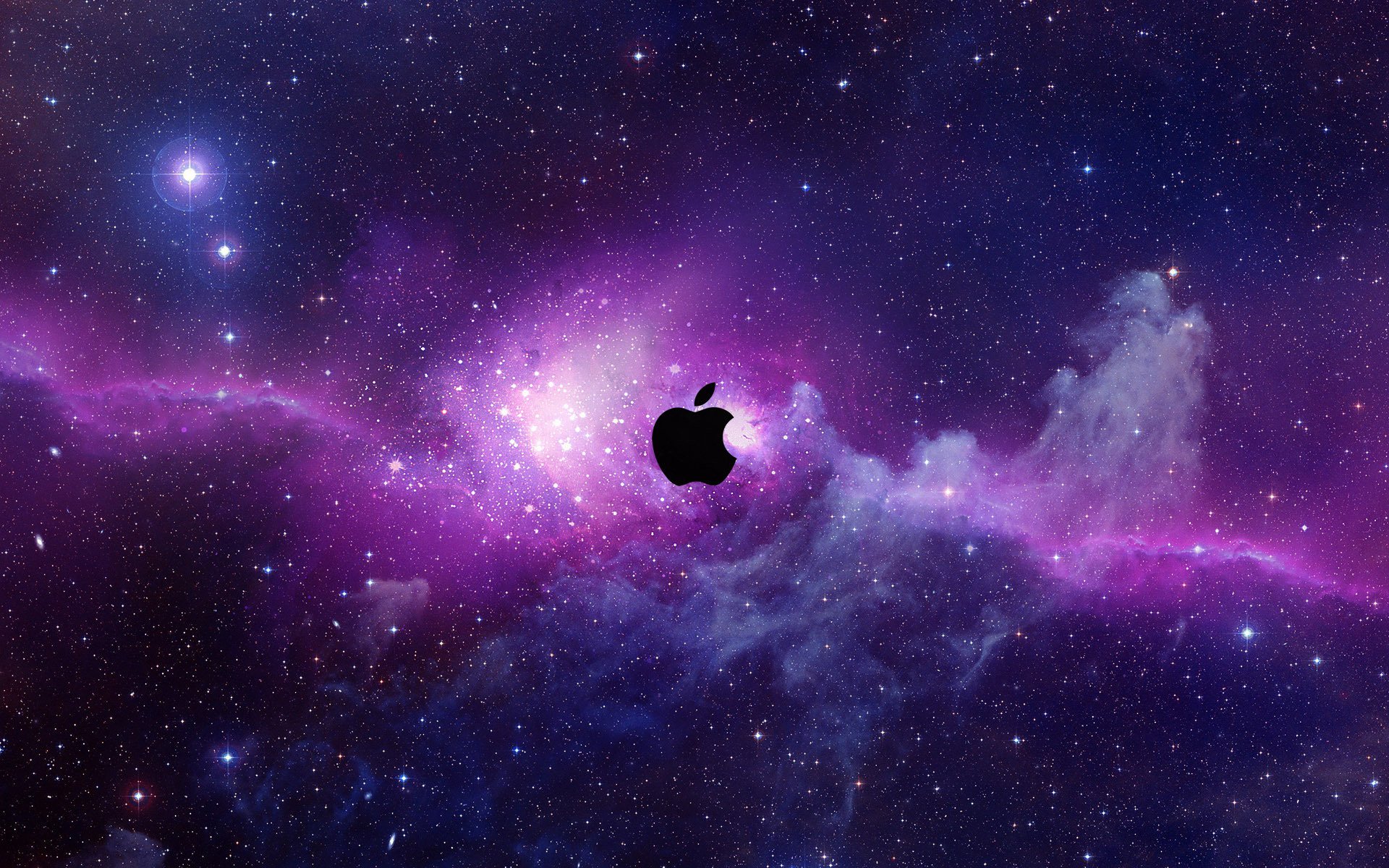 espace ciel étoilé logo apple apple emblèmes logos étoiles galaxie nébuleuse espace univers univers