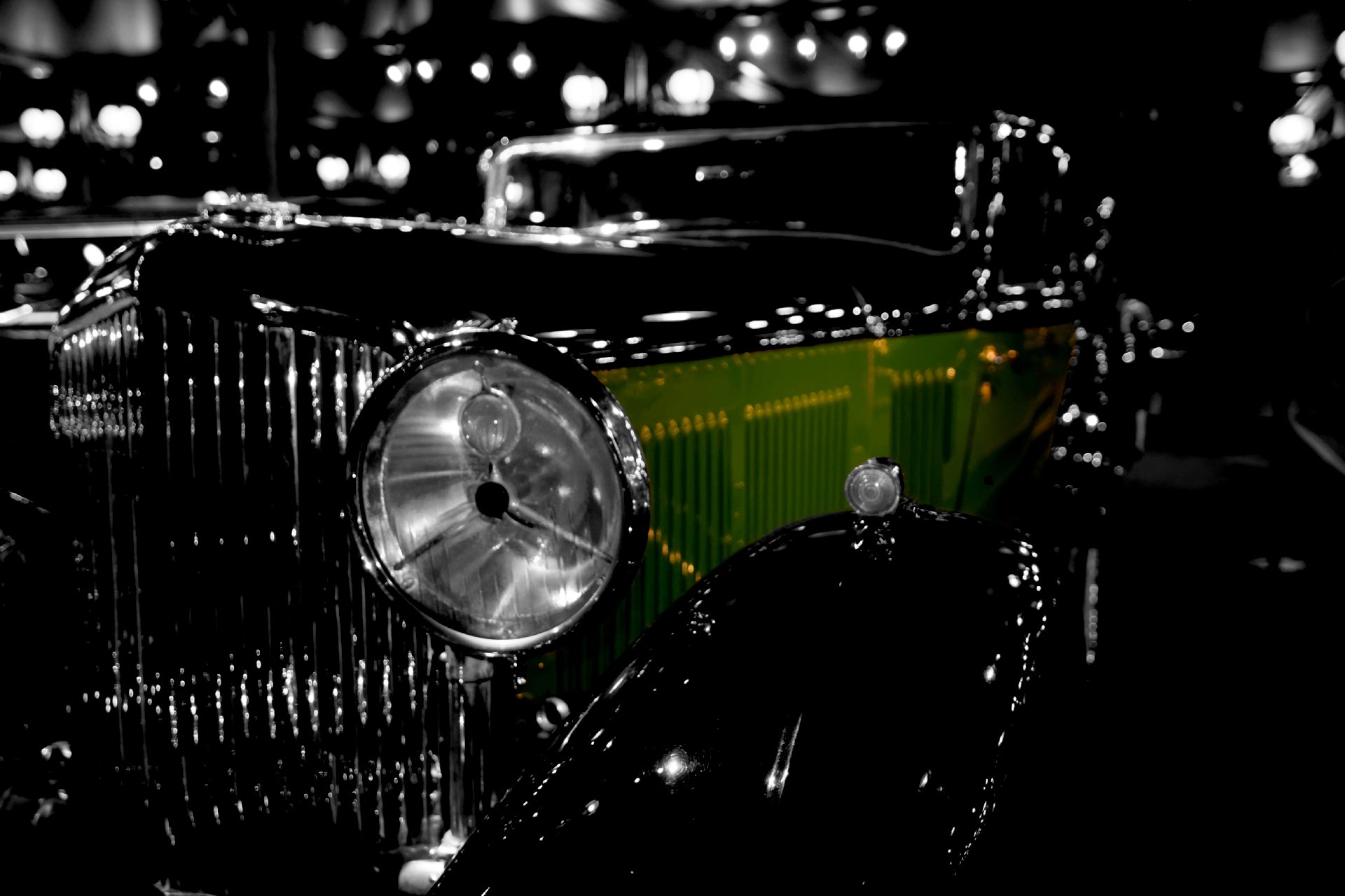 bentley rétro grille phare