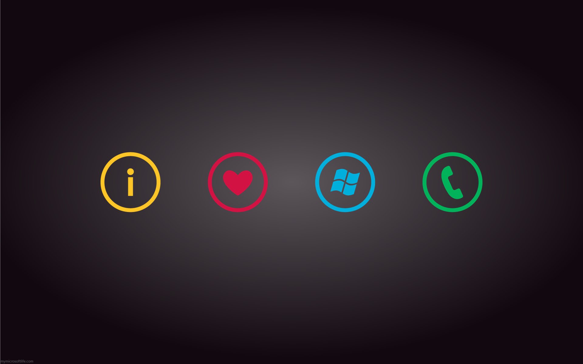 insignias colores surtidos corazón teléfono emblemas logotipos