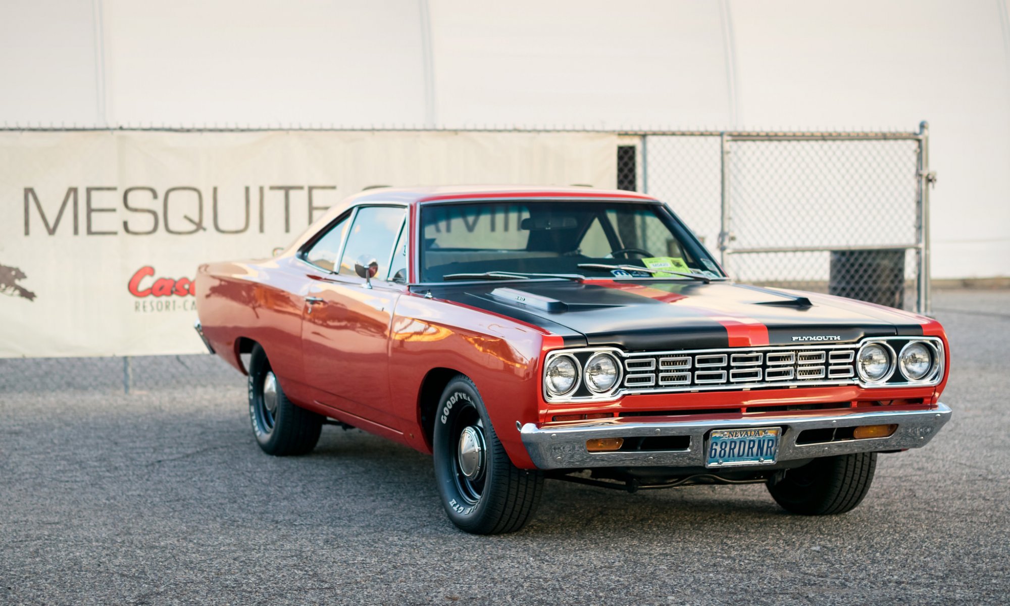 1968 plymouth frente clásico retro