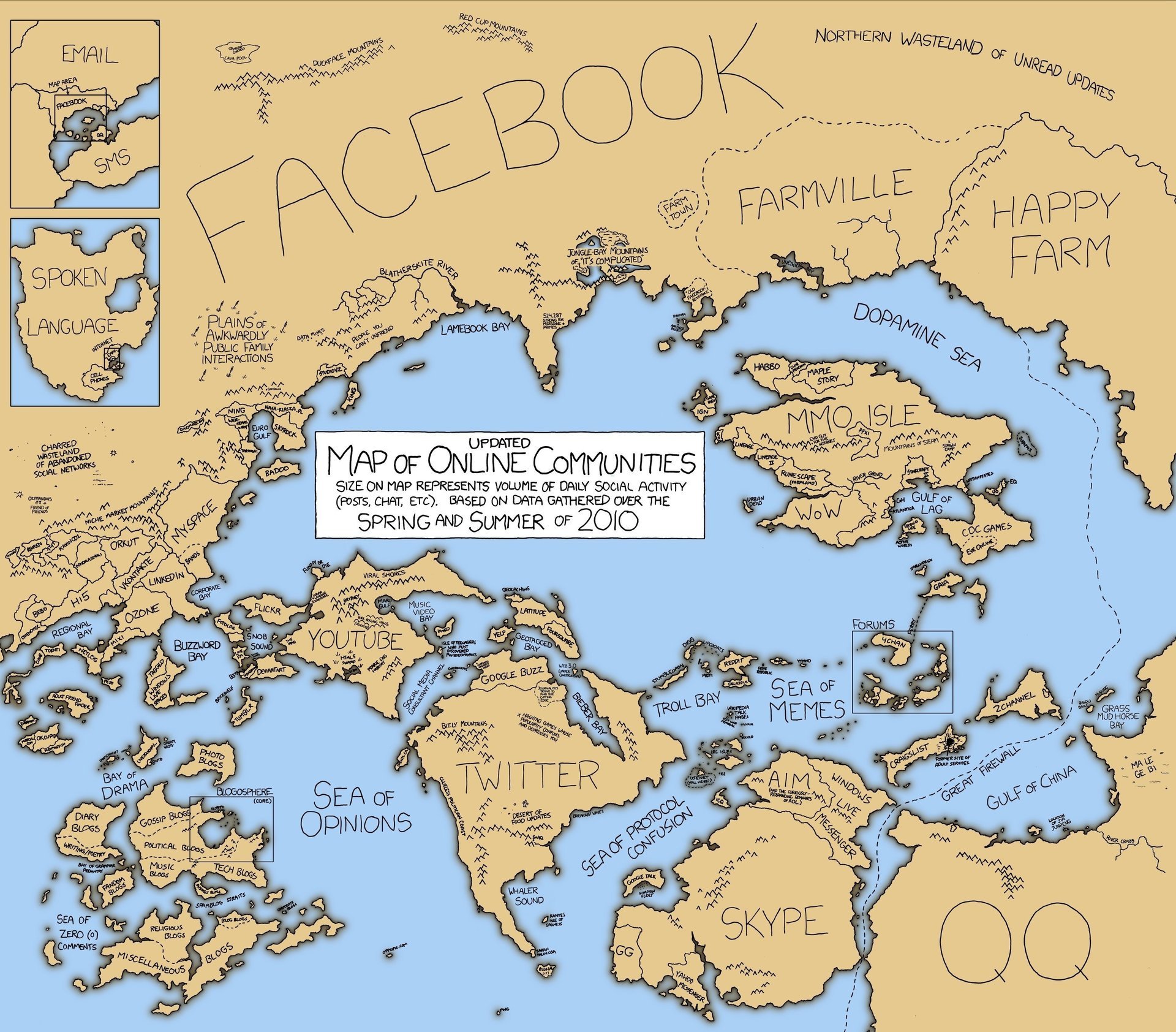 mapa continentes comunidades en línea internet sitios web facebook twitter youtube farmwille skype qq ozono correo electrónico wow windows live messenger linkedin googletalk ventisca happy farm aim vkontakte gran firewall habbo . foro 4chan flickr etiquetado myspace misiones l