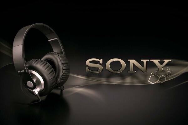 Sony-Kopfhörer. Computer-Headset