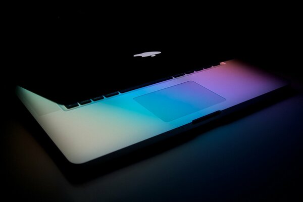 Laptop with colorful backlight