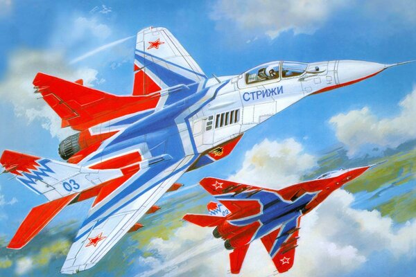 Arte dell aereo russo e sovietico MiG-29