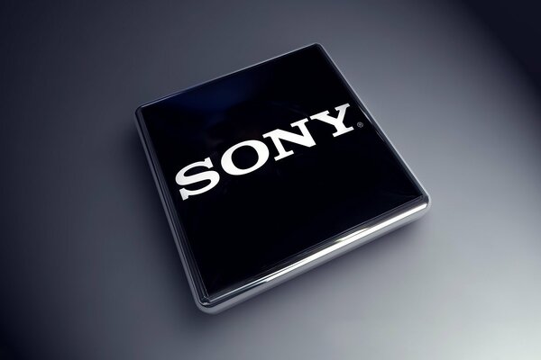 Logotipo de Sony sobre fondo gris