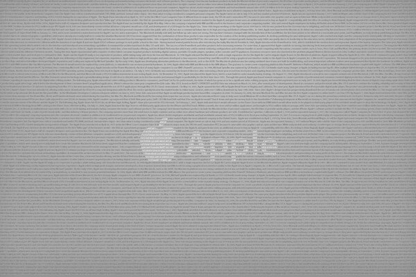 Obraz logo Apple z nadgryzionym jabłkiem