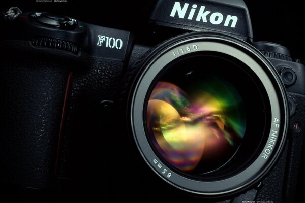 Beautiful reflection in the camera lens