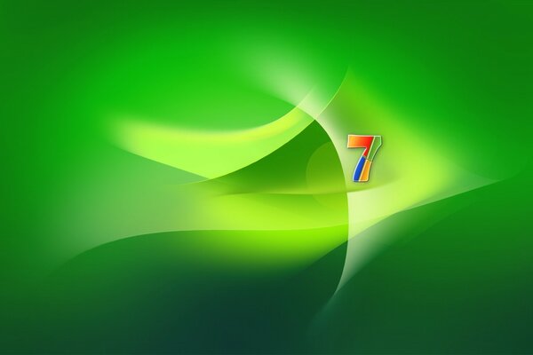 Color logo on a fresh green background