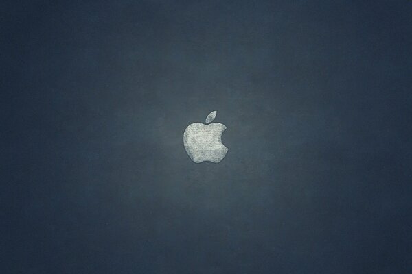 Logo Apple Apple na czarnym tle