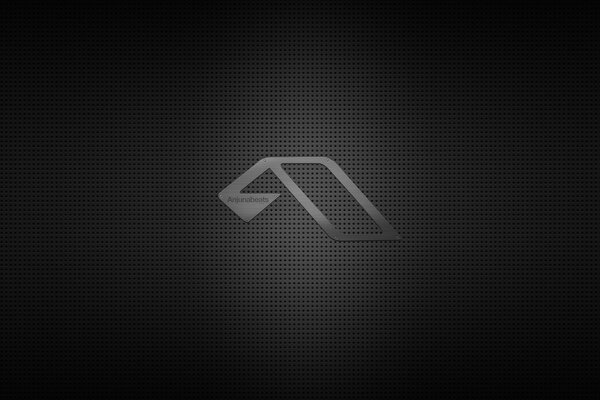 Logo icon on a gray mesh background