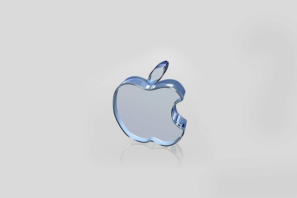 The glass apple of the iPhone brand