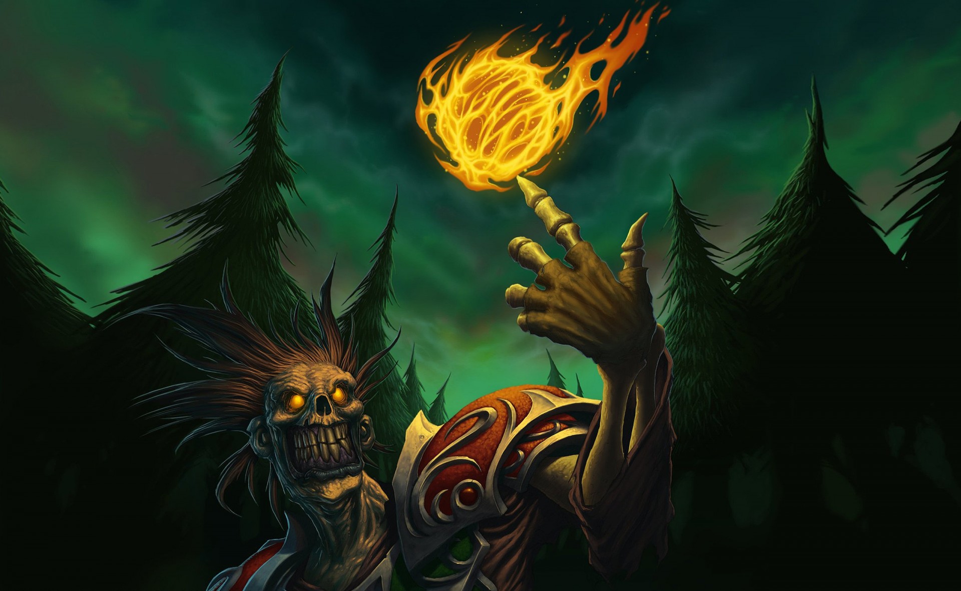 world of warcraft wow morts-vivants boule de feu