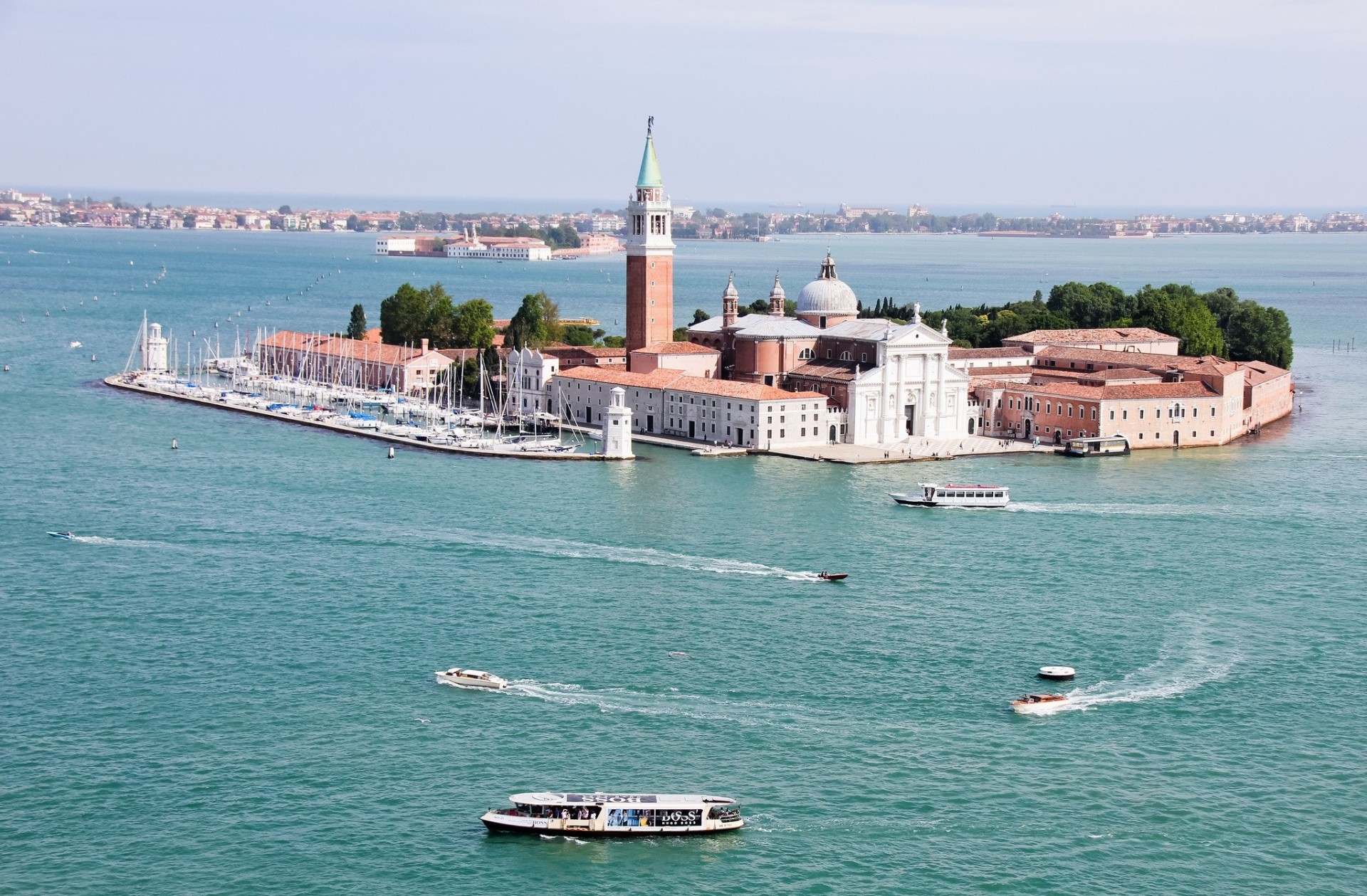 italy cathedral landscape venice island lagoon san giorgio maggiore