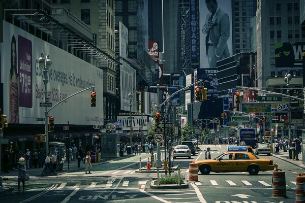 Times Square Street in New York City