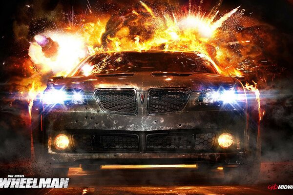 Великолепное зрелище взрыва из игры wheelman