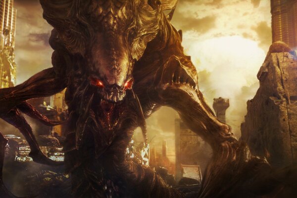 Blizzard StarCraft 2 monstruo zerg ataca