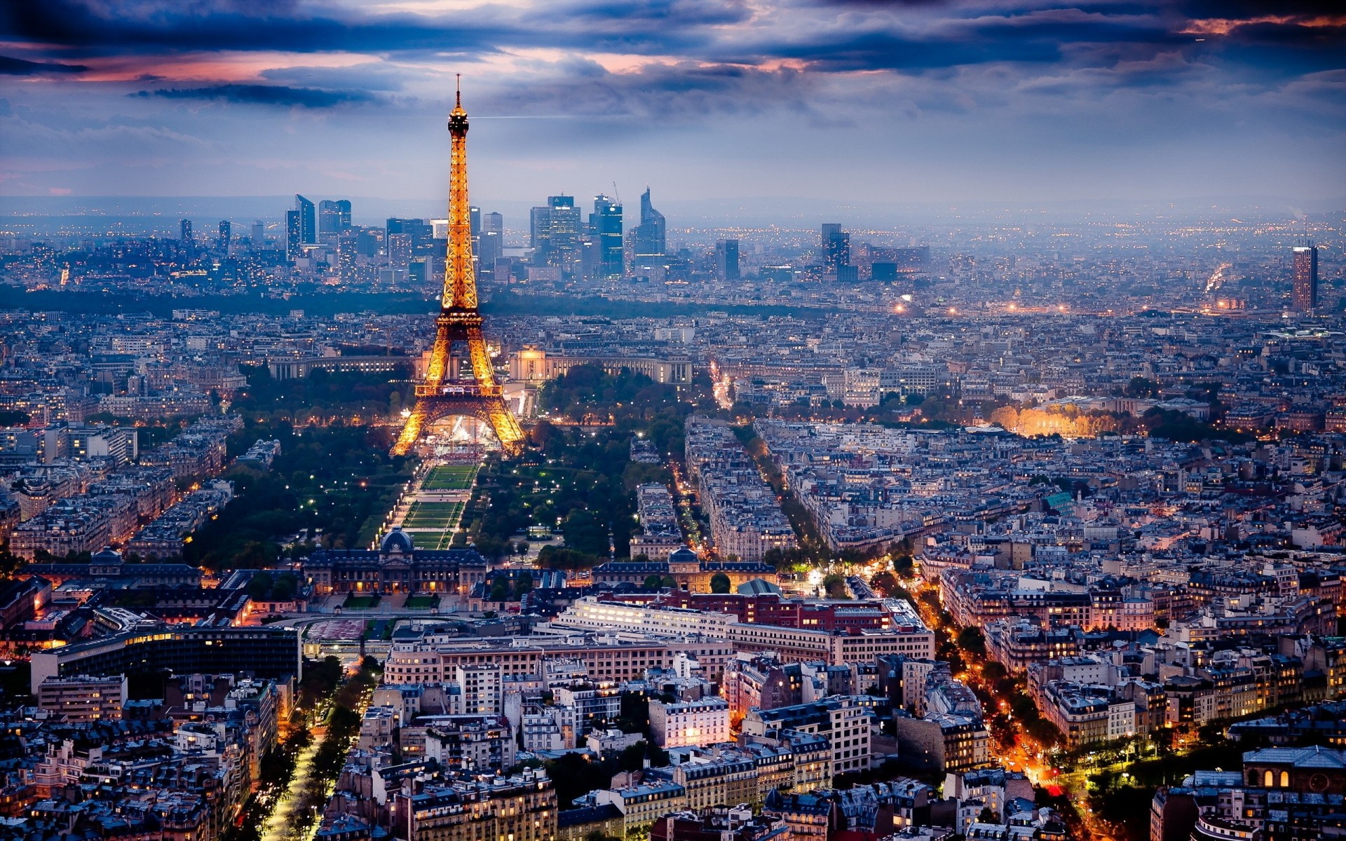 nacht paris stadt