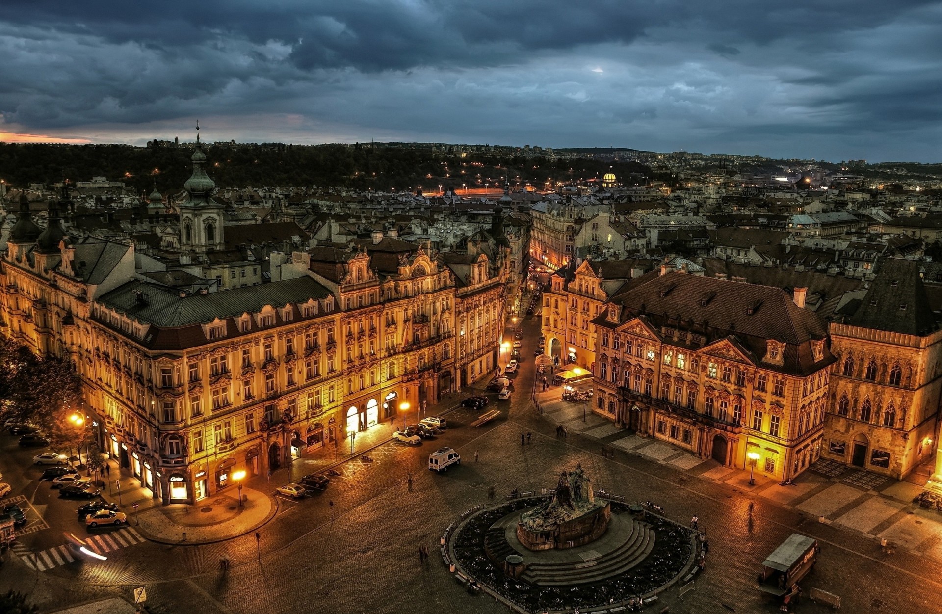 edificio plaza de la ciudad vieja praga ciudad casas