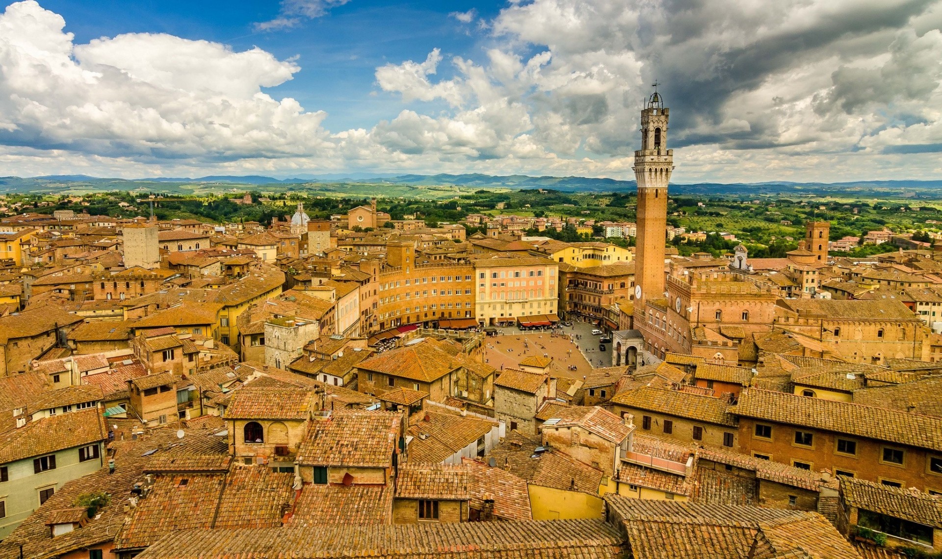 włochy firenze toskania dach budynek panorama siena