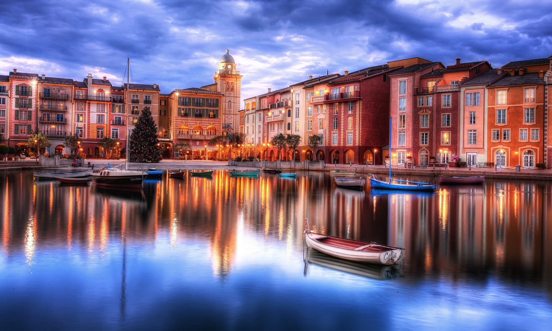 town coast orlando florida hdr boat united state