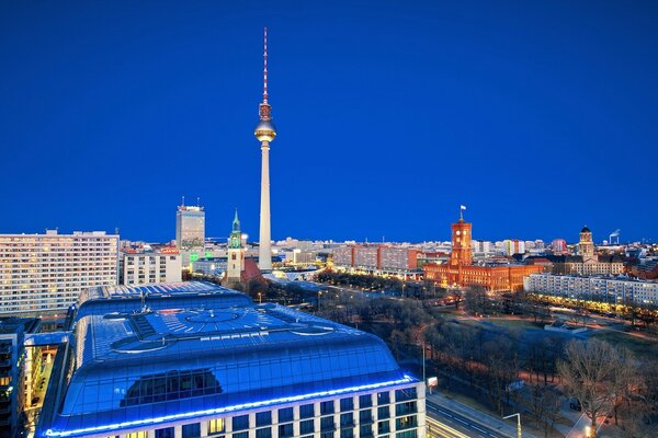 Widok na domy miasta Berlin