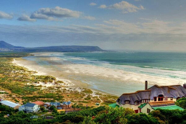 The coast in the Atlantic Ocean of South Africa