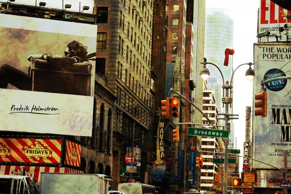 In New York ist der Broadway die Straße des Lebens