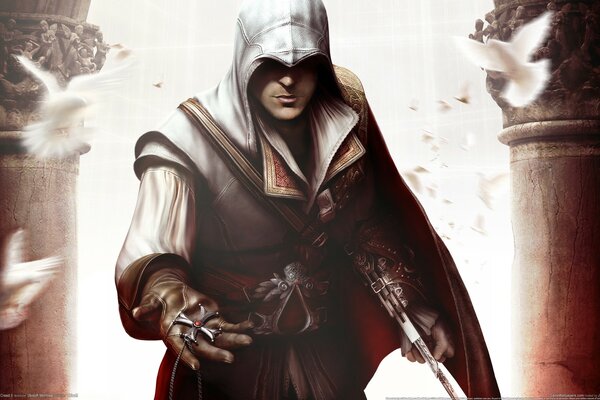 Assassin s creed character with a medallion