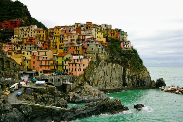 City on the mountain Italy