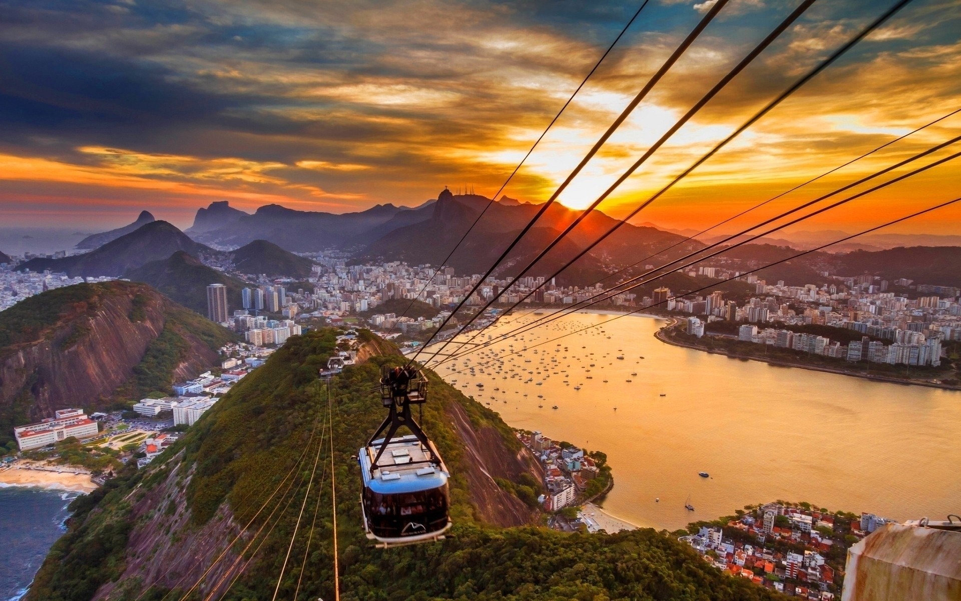 rio de janeiro città tramonto